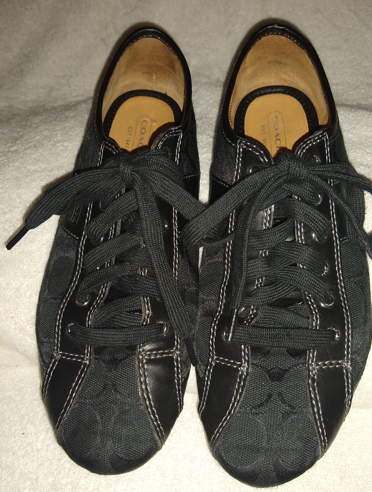 Coach black Sure sneakers. Size 7.